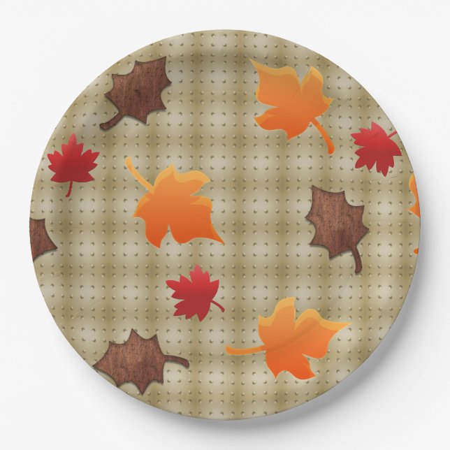 Prato De Papel guardanapos de ação de graças (Frente)