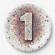 Guardanapos de Aniversário de 1º Aniversário Confe
