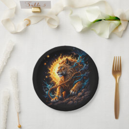 Prato De Papel Guardian of the Solar Threshold – Lion of Balance 