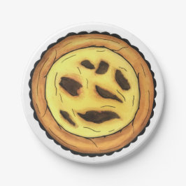 Prato De Papel Guardião português Ovo Tart Pastel Pastéis de Nata