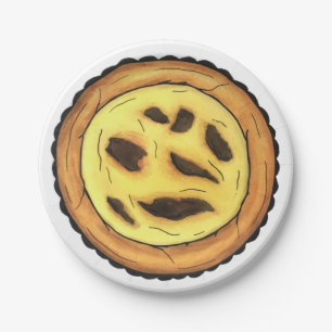 Prato De Papel Guardião português Ovo Tart Pastel Pastéis de Nata