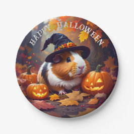 Prato De Papel Guiné Pig Halloween