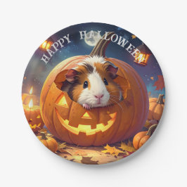 Prato De Papel Guiné Pig Halloween
