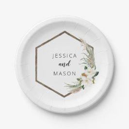 Prato De Papel Guirlanda Boêmia Placa de Papel para Chá de Panela