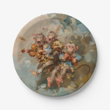 Guitarras - Placas De Papel Redondas