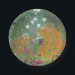 Prato De Papel Gustav Klimt Flower Garden Cottage Nature<br><div class="desc">Uma bela pintura de jardim - esta é uma pintura clássica de Gustav Klimt,  chamada Jardim de Algodão,  ou Jardim Bauergarten,  1907,  que é um close up de um jardim floral,  uma pintura floral colorida.</div>