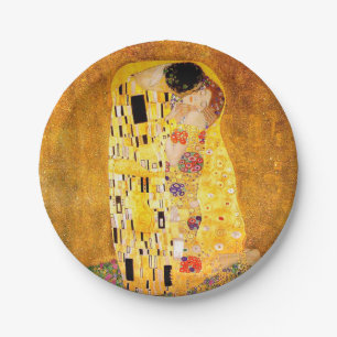 Prato De Papel Gustavo Klimt "o beijo"