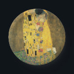 Prato De Papel GUSTAVO KLIMT - O beijo 1907<br><div class="desc">GUSTAVO KLIMT - O beijo 1907
Folha do óleo e de ouro em canvas</div>