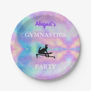 Prato De Papel Gymnastics Party Planta Aniversário _ Girls Person