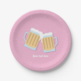 Prato De Papel Há um Bebê a Caminho Caneca de Cerveja Presente de