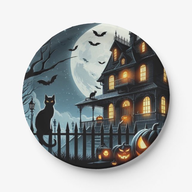Prato De Papel Halloween (Frente)
