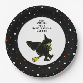 Prato De Papel Halloween Birthday