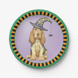 Prato De Papel Halloween Bloodhound