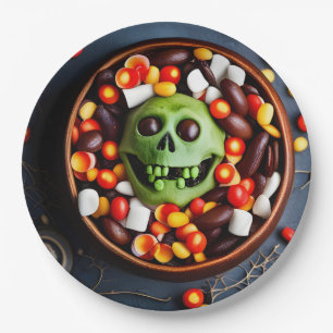 Prato De Papel Halloween Creepy Candy Bowl