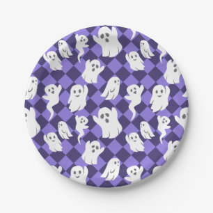 Prato De Papel Halloween Ghosts