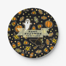 Prato De Papel Halloween Gift Treats