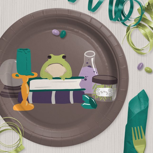 Prato De Papel Halloween - Ingredientes da Espelha das Bruxas (Criador carregado)