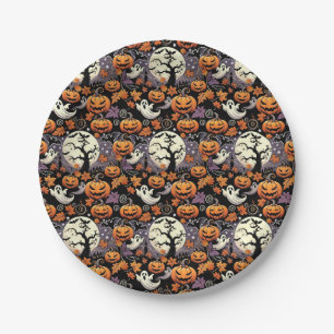 Prato De Papel Halloween/outono/outono