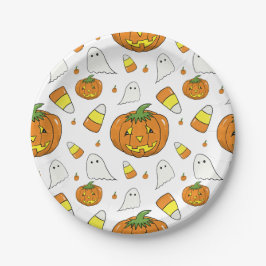 Prato De Papel Halloween Party Paper Plates