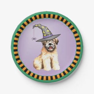 Prato De Papel Halloween Soft Coated Wheaten Terrier
