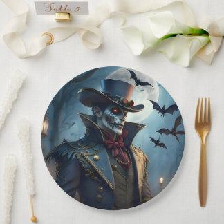 Prato De Papel Halloween Steampunk Southern Gothic Zumbi