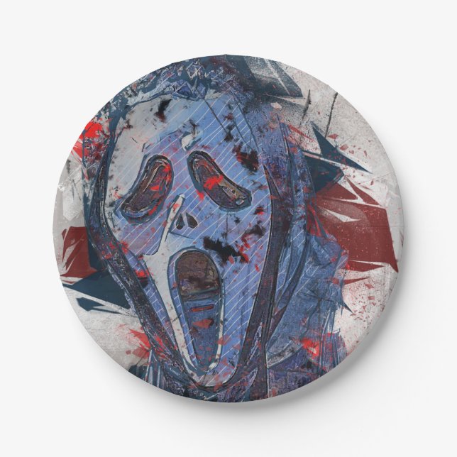 Prato De Papel Halloween Theme Ghost (Frente)