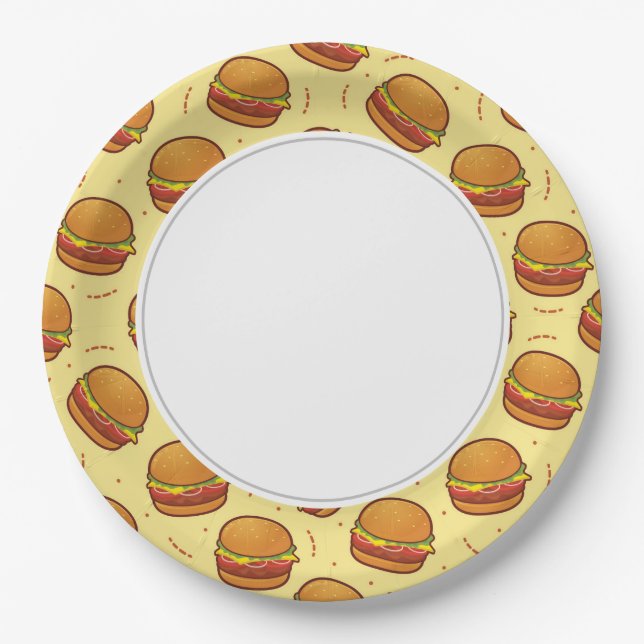 Prato De Papel Hambúrgueres (Frente)
