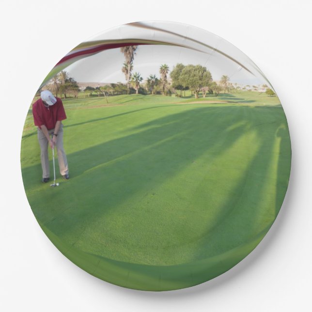 Prato De Papel HAMbyWG - Placas de Papel - Golfer (Frente)