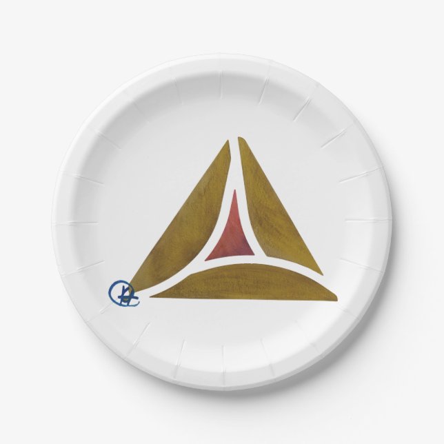 Prato De Papel Hamentashen Purim Cookie Plates (Frente)