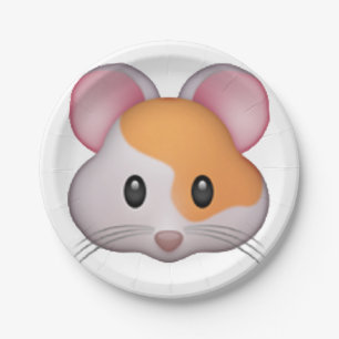 Prato De Papel Hamster - Emoji