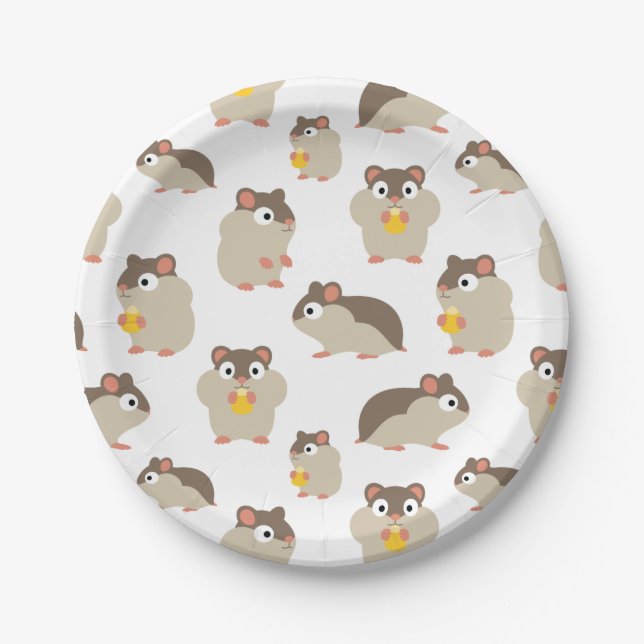Prato De Papel Hamsters (Frente)