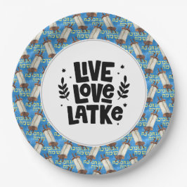 Prato De Papel Hanukkah