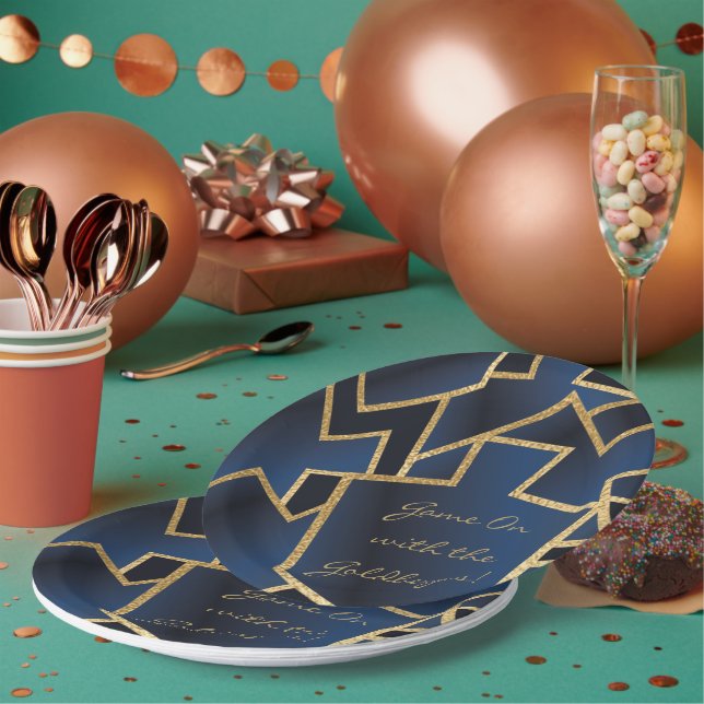 Prato De Papel Hanukkah Game On Dreidels (Múltiplo)