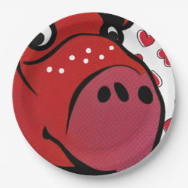 Prato De Papel Happy Hippo