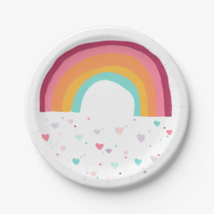 Prato De Papel Happy Rainbow Magic
