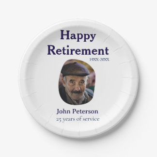 Prato De Papel happy retirement photo 25 years service name