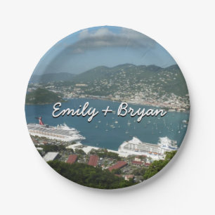 Prato De Papel Harbor em Ruas. Thomas Ilhas Virgens dos EUA