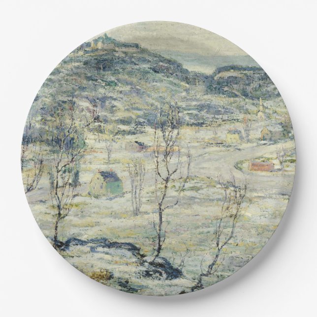 Prato De Papel Harlem Valley, no inverno (cena de Nova Iorque) (Frente)