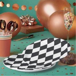 Prato De Papel Harlequin Black
