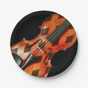Prato De Papel Harlequin Violin