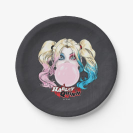 Prato De Papel Harley Quinn Girls Chalkboard Birthday