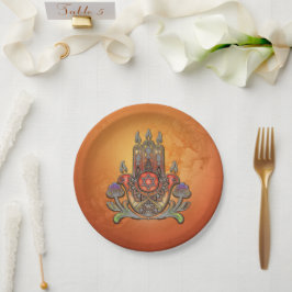 Prato De Papel Harmonia de cor e forma