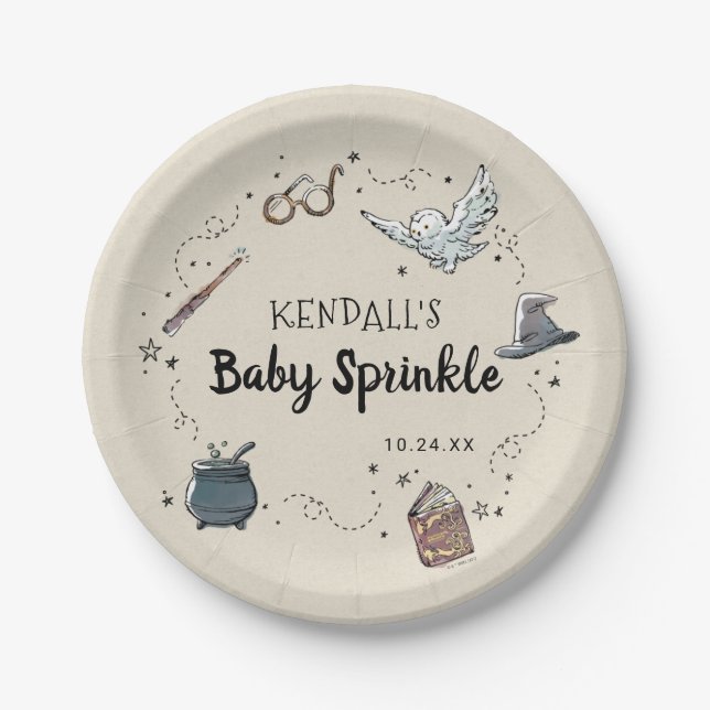 Prato De Papel Harry Potter Baby Sprinkle (Frente)