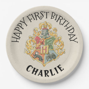 Prato De Papel Harry Potter First Birthday Paper Plate