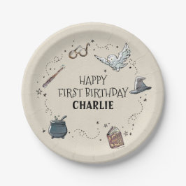 Prato De Papel Harry Potter Primeiro Aniversário