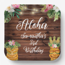 Havaiana Aloha Tropical Birthday Partido Luau