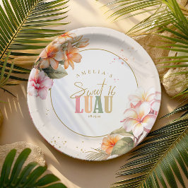 Prato De Papel Hawaiian Luau Sweet Sessenta ID1092