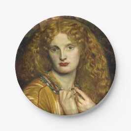 Prato De Papel Helen of Troy (por Dante Gabriel Rossetti)