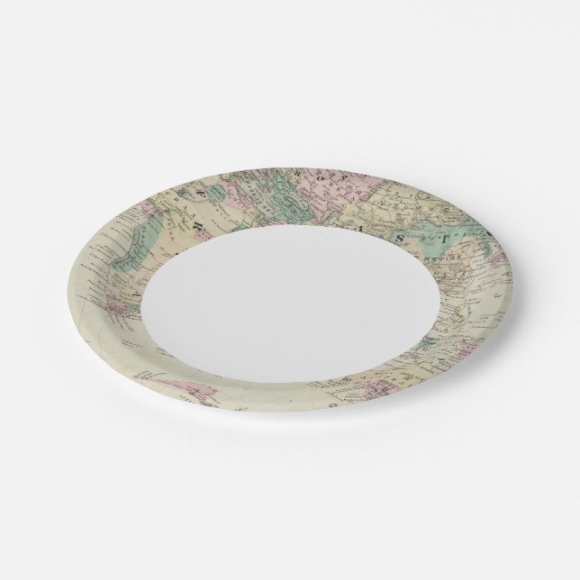 Prato De Papel Hemisfério Leste 14 (Inclinado)