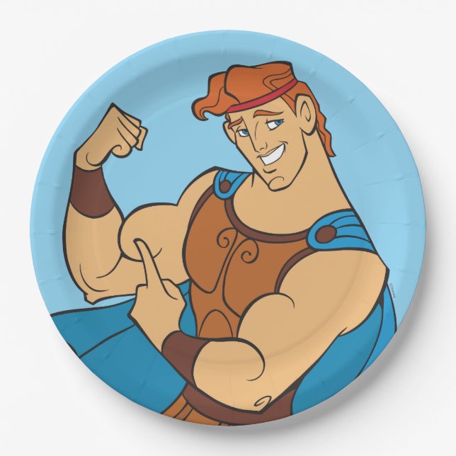 Prato De Papel Hercules Bicep Flex Paper Plates (Frente)